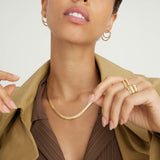 Liv Oliver 18K Gold Flat Link Necklace