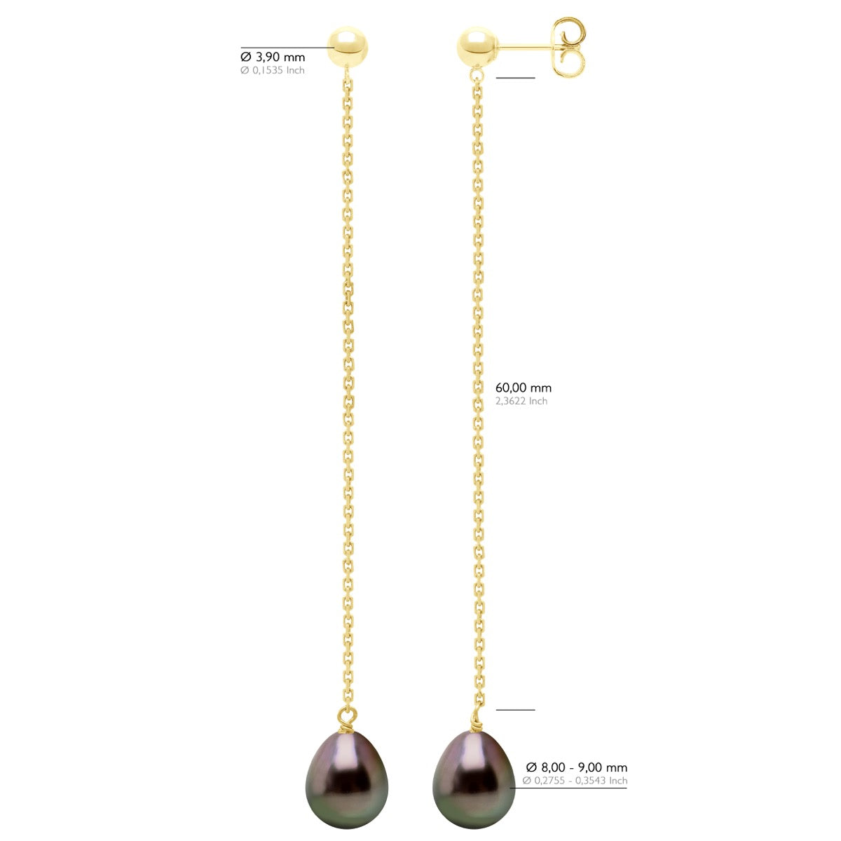 Hanging Earrings - Longueur 42 cm