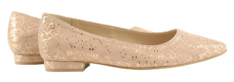 Bosccolo Womens Ballerina - Silver Plated Pale Pink