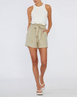 Amelius Sahara Linen Shorts - Stone