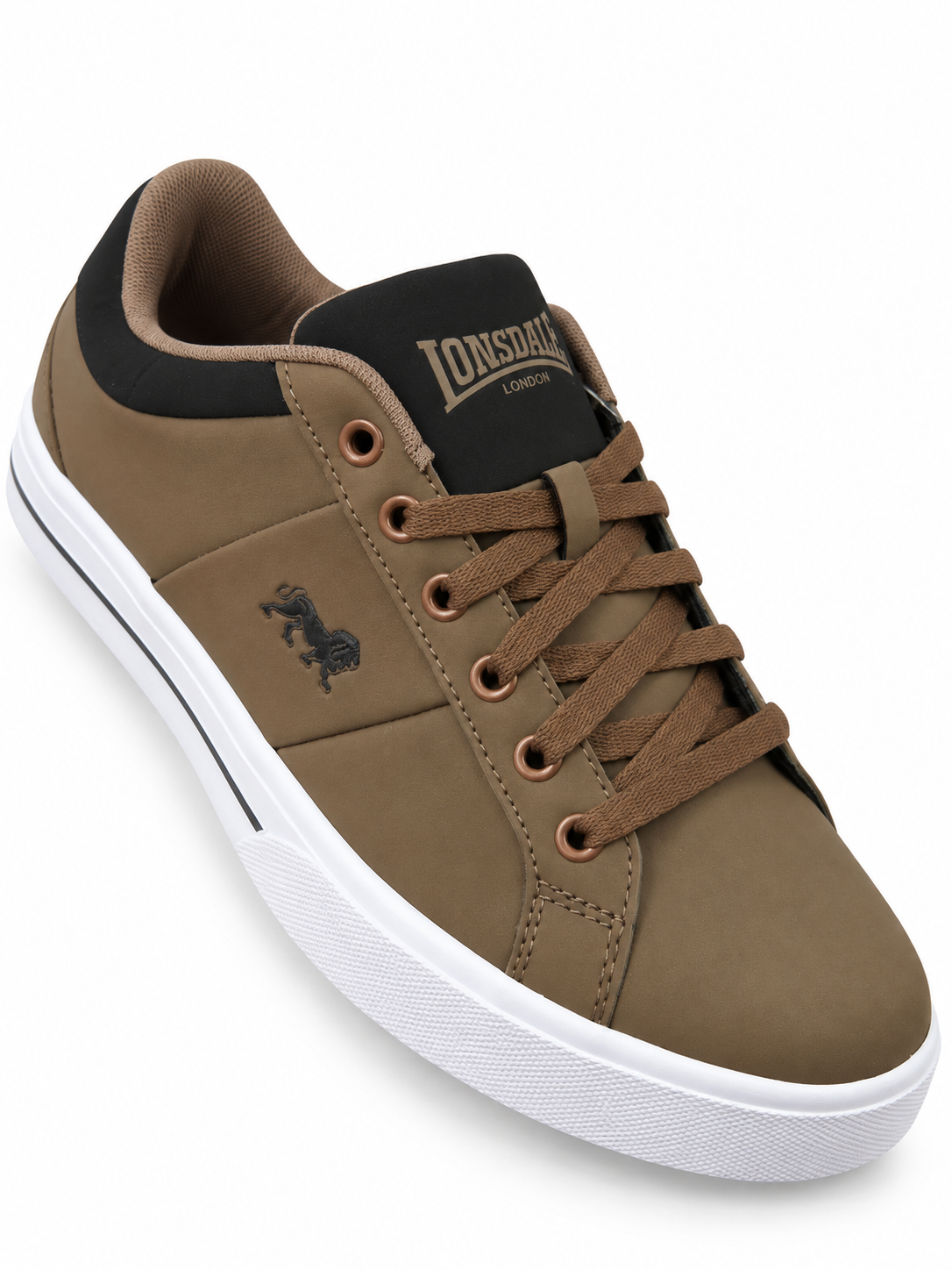 Lonsdale Men's Latimer Low Top Trainers Brown
