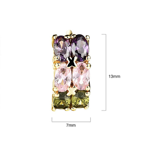 Bullion Gold Huggie Earrings Madeline Gold