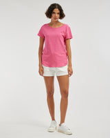 Amelius Fallon Rounded Hem Tee - Orchid