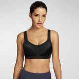 Large Bust Support Hight Impact Running Bra - Black