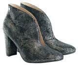 Bosccolo Womens Boots - Silver/Black Scales