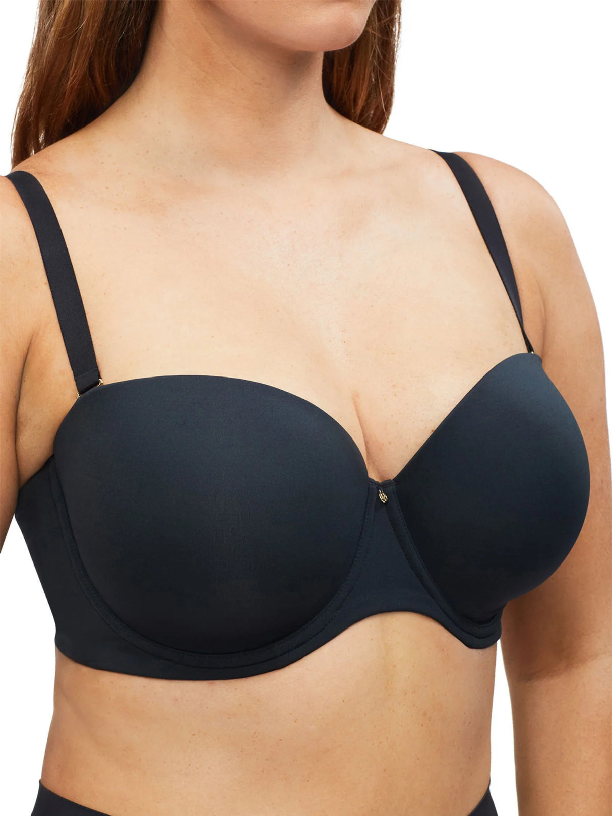 Nancy Ganz Body Define Strapless Bra - Black
