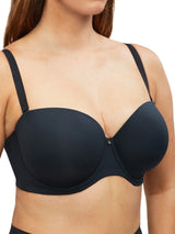 Nancy Ganz Body Define Strapless Bra - Black
