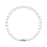 Manufacture Royale Bracelet Freshwater Pearl White Sterling Silver 6-7mm
