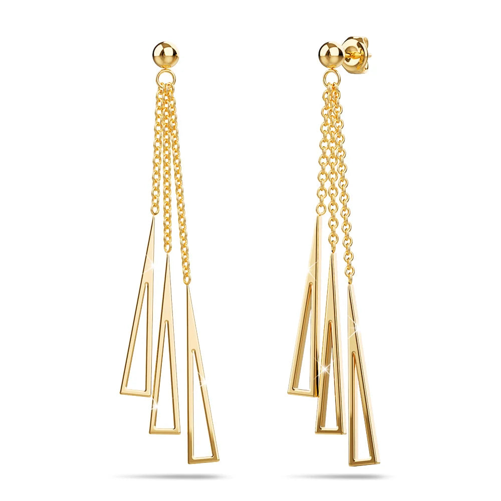Boxed Royal Tassels & Gold Stainless Steel Bangle Set