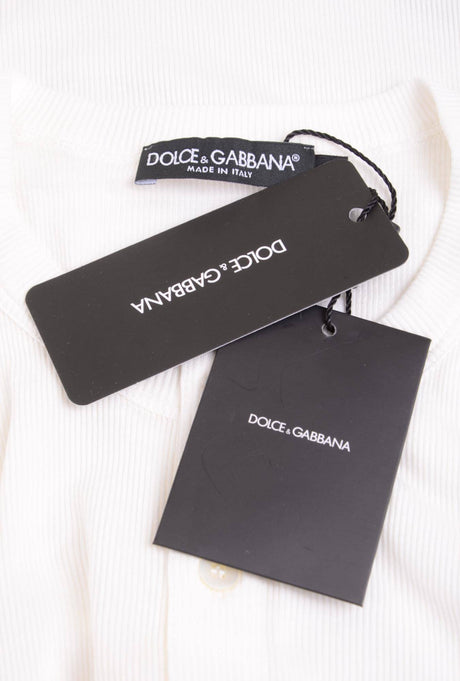 Dolce & Gabbana Men Henley Short Sleeve T-shirt