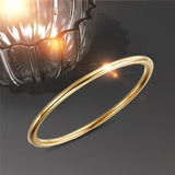 Bullion Gold Solid Golf Bangle 3mm Gold Layered