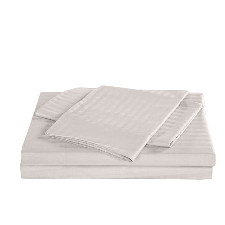 Royal Comfort Kensington 1200TC 100% Cotton Stripe Sheet Set - King - Grey