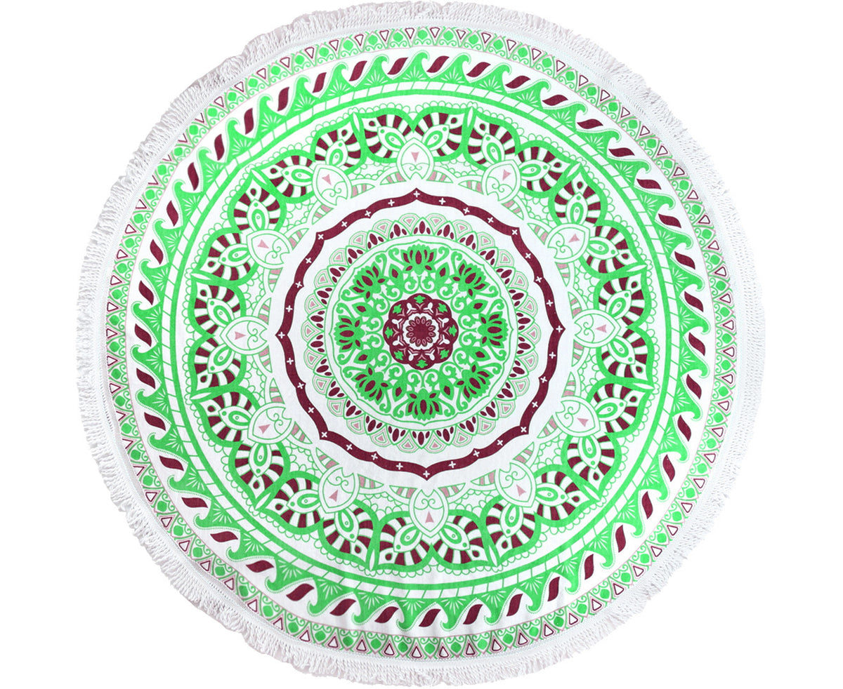 TODO Luxury Thick Microfiber Round Beach Towel Throw Rug Ttowel09