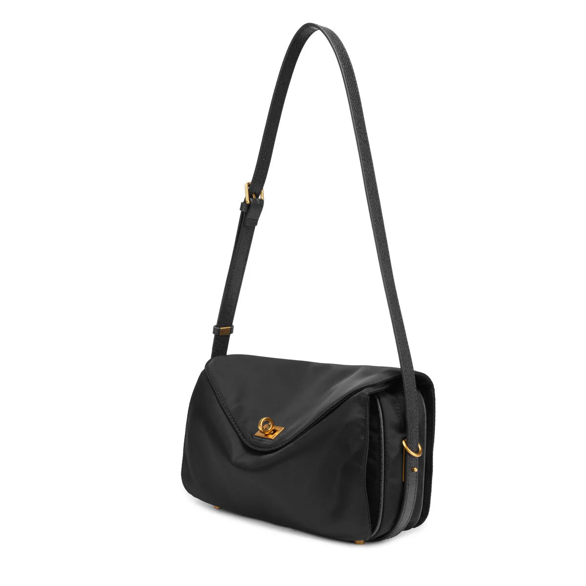 BAMEI Water-Resistant Ballistic Nylon Crossbody Bag - Black