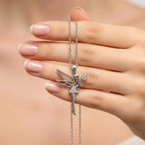 Krystal Couture Tinkerbell Necklace Embellished with SWAROVSKI Crystals