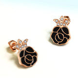 Krystal Couture Rosie Stud Earrings Embellished with Swarovski Crystals