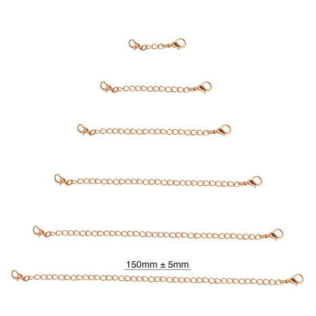 Obsession Necklace Extender Encased in 18k Rose Gold