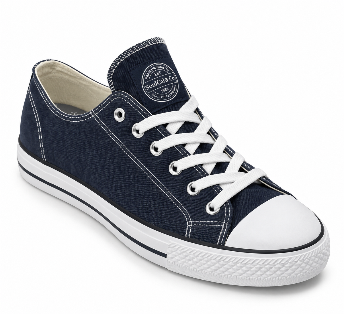 SoulCal Men's Canvas Low Trainers - Navy