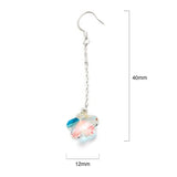 Solid 925 Sterling Silver Star Blush Dangle Earrings Embellished with SWAROVSKI¬¨√Ü Crystals