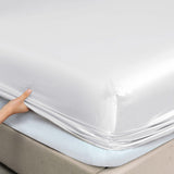 Royal Comfort 4pc Satin Sheet Set - White - King