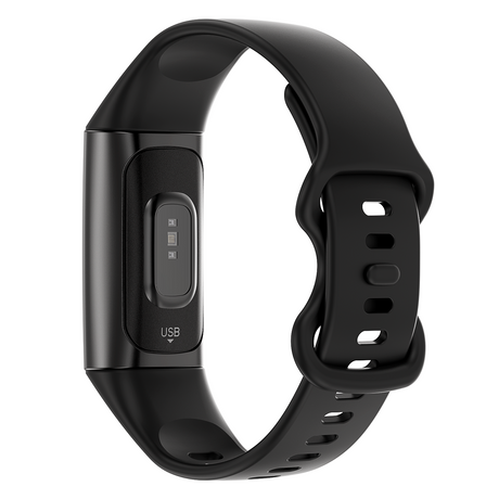TODO Fitness Tracker Smart Watch BT 5.0 Body Thermometer Temperature BPM Monitor - Black