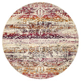 Museum 865 Fuchsia Round Rug
