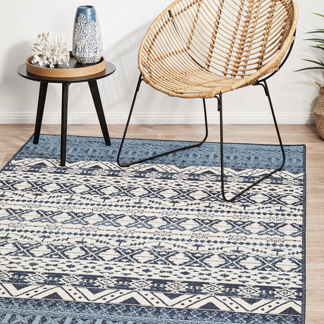 Seaside 3333 White Blue Rug