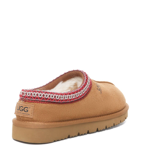 Hippie Slipper in Chestnut/Red