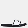 Jack Wills Women's Logo Slides Sandals Black White/Black