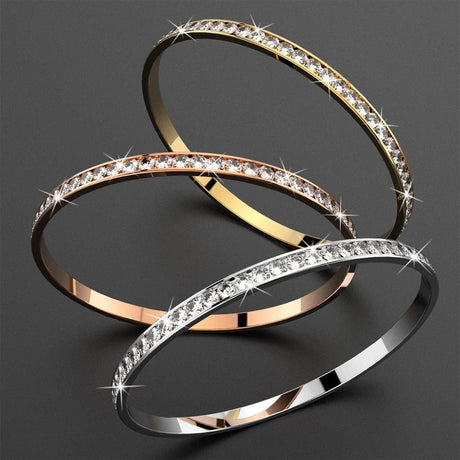 Boxed Aurelle Bangle and Hoops Set Embellished with SWAROVSKI® Crystals