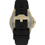 Timex UFC Prospect 46Mm Black Dial With Gold Tone Case & Black Silicone