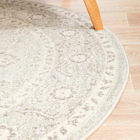 Evoke 261 Silver Round Rug