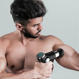 Fitsmart LCD DISPLAY Black Mini Vibration Therapy Massage Device