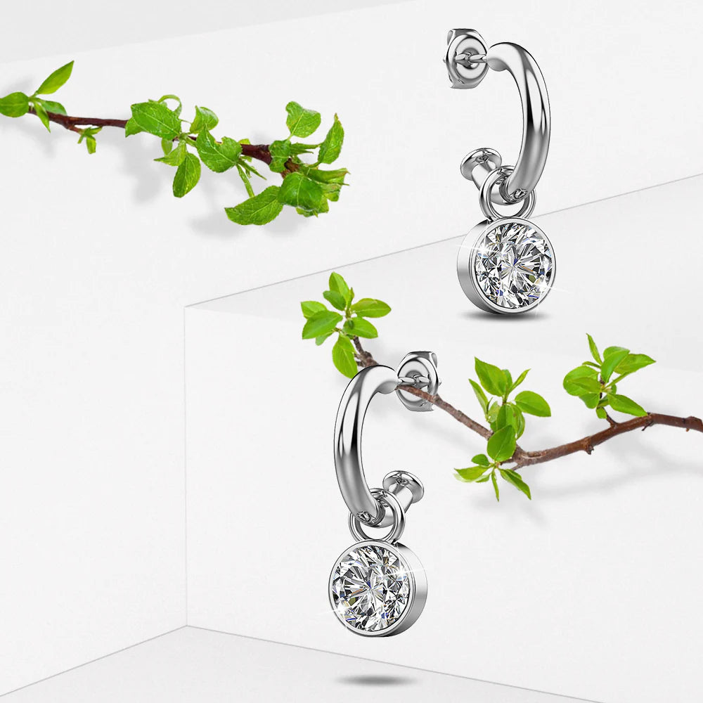 Krystal Couture Colette Earrings Embellished with Swarovski Crystals