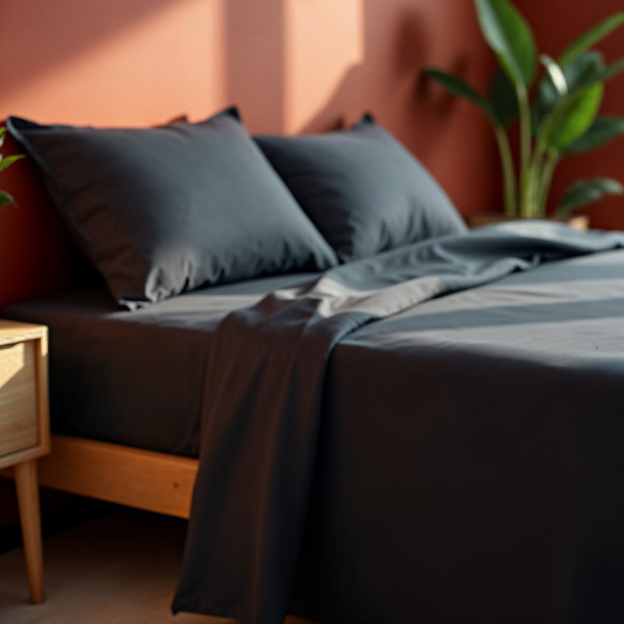 Royal Comfort Balmain 1000TC Bamboo cotton Sheet Sets- Charcoal