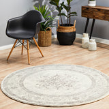 Century 977 Silver Round Rug