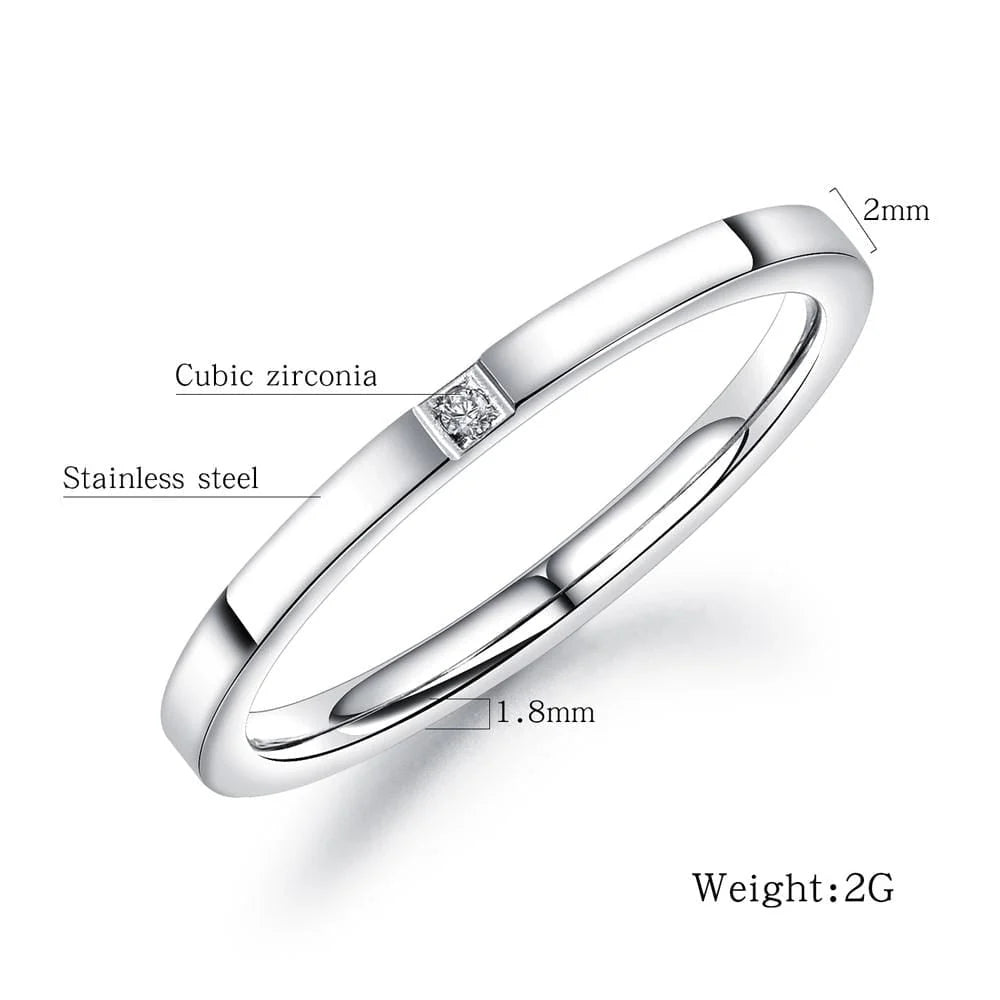 Bullion Gold Single Stone Modern Design White Gold Layered Ring
