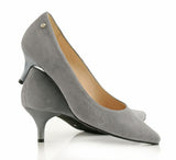 Bosccolo Womens Spike Heels Suede 200 - Grey Suede