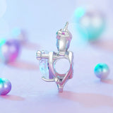Solid 925 Signature Silver Mystic Majesty Unicorn Charm