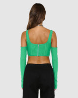 BY.DYLN Aria Corset - Green