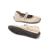 Sport Ballet Mary Jane Flats - Beige