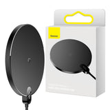 Baseus Digital LED 15W Fast Charging Wireless Phone Charge Pad Type-C USB - Black