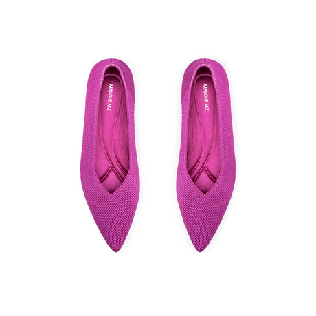 Charlotte Casual Pointed Toe Commuter Flats - Rose