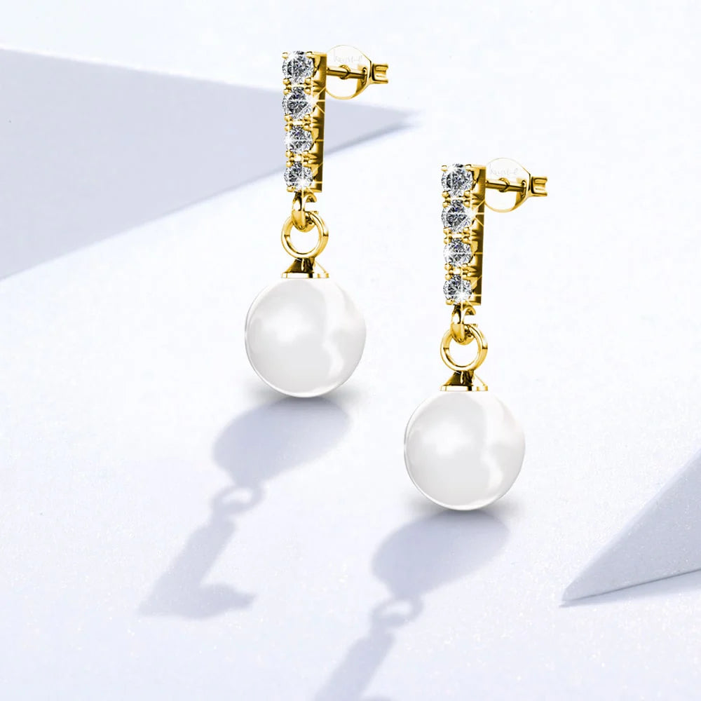 Krystal Couture Lustrous Earrings Embellished with SWAROVSKI Crystals