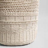 Handwoven Macrame Bucket Bag - Ivory