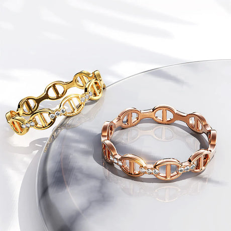 Bullion Gold Mariner Link Ring In Gold
