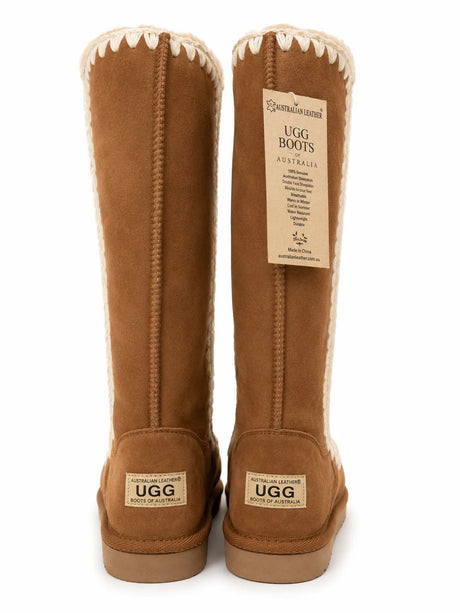 Australian Leather Ugg Long Iglo Chesnut - AU5