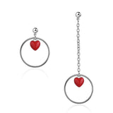 Love Struck In Circle Earrings