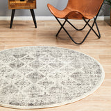 Century 999 Grey Round Rug