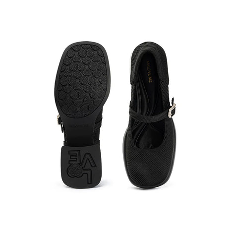 Lafayette Square Toe Mary Jane Pumps - Black